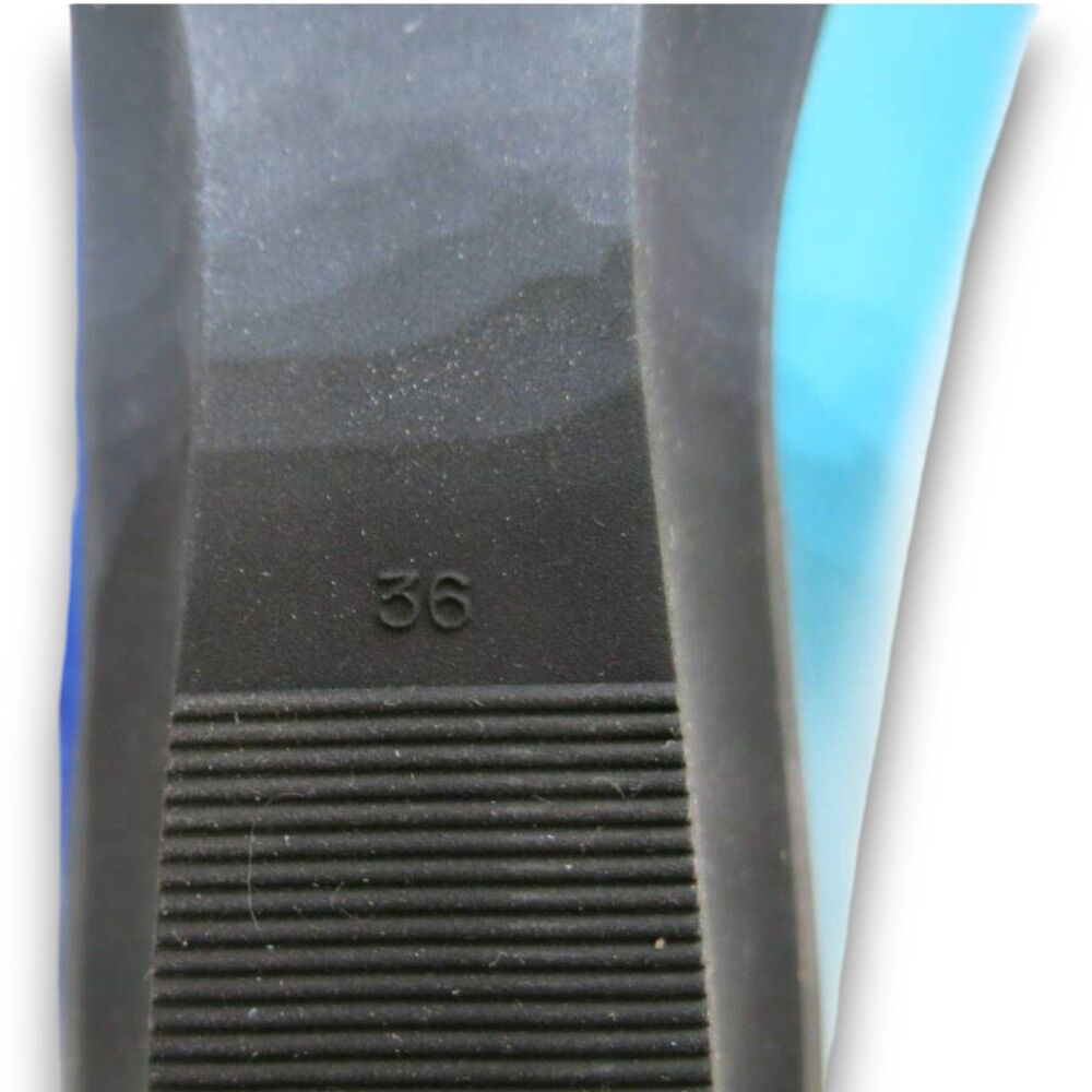 Yves Saint Laurent NEW 1980s Blue & White Leather Loafers, EU 36/US 5.5 *RARE* - Picture 6 of 7